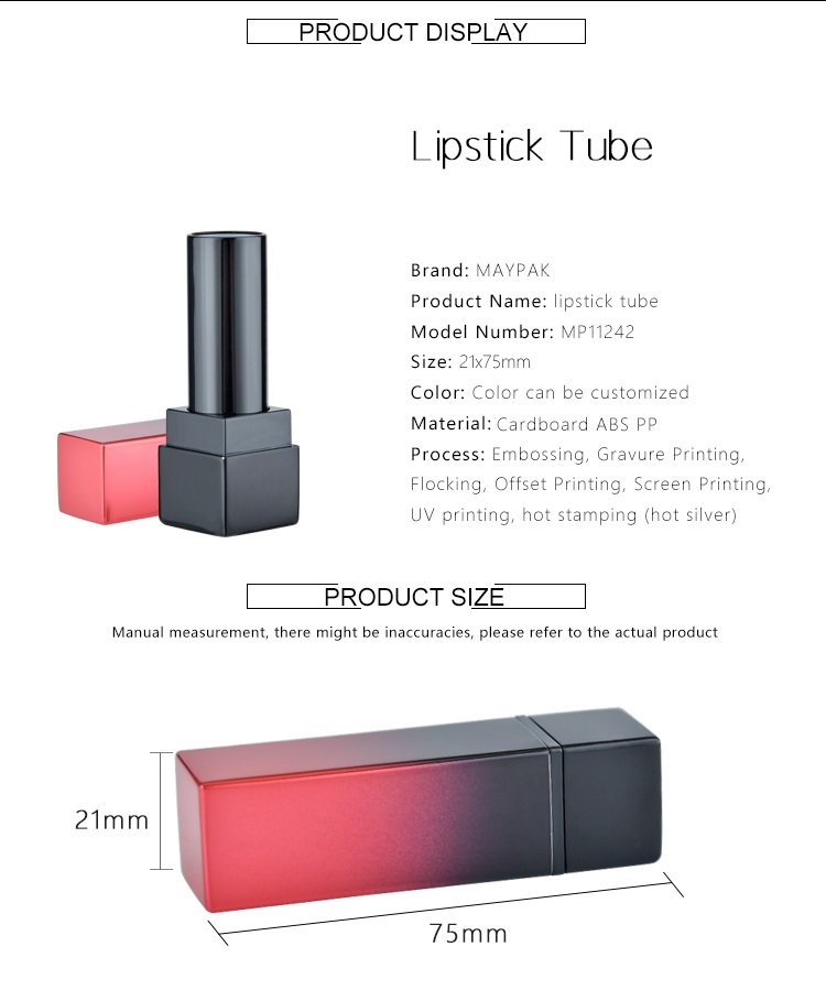 Cosmetic packaging OEM plastic lipstick case