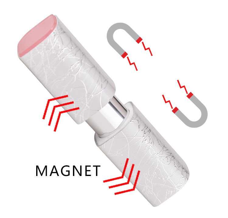 Customized magnet logo printed lipstick case