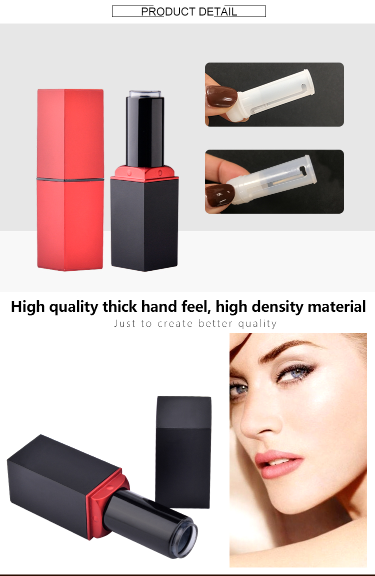 Glitter Square magnetic Lipstick Tube