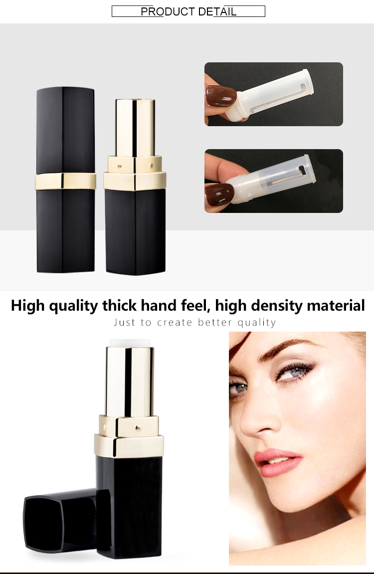 wholesale plastic square lipstick tube