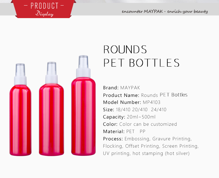 Boston Round Bottles PET