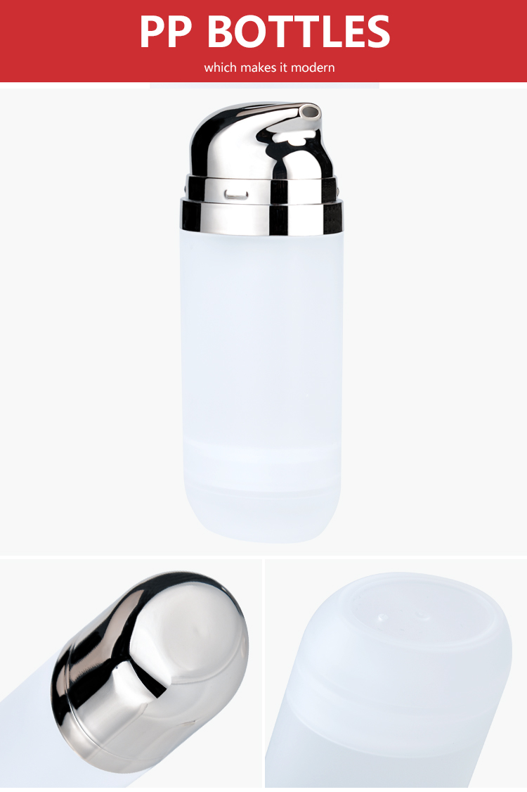 pp plastic oval airless pump bottle