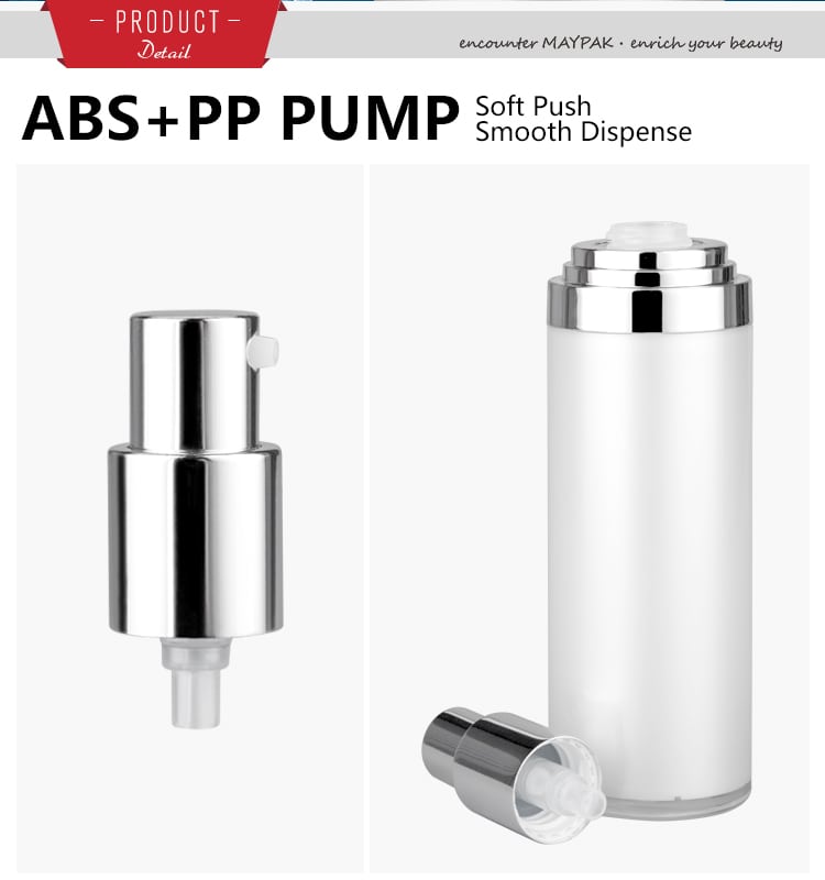 organic cosmetic pump airless bottle