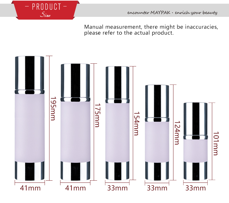 pump cosmetic bottles containe