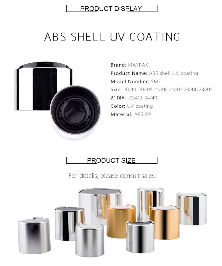 Best quality ABS shell uv coating plastic cap