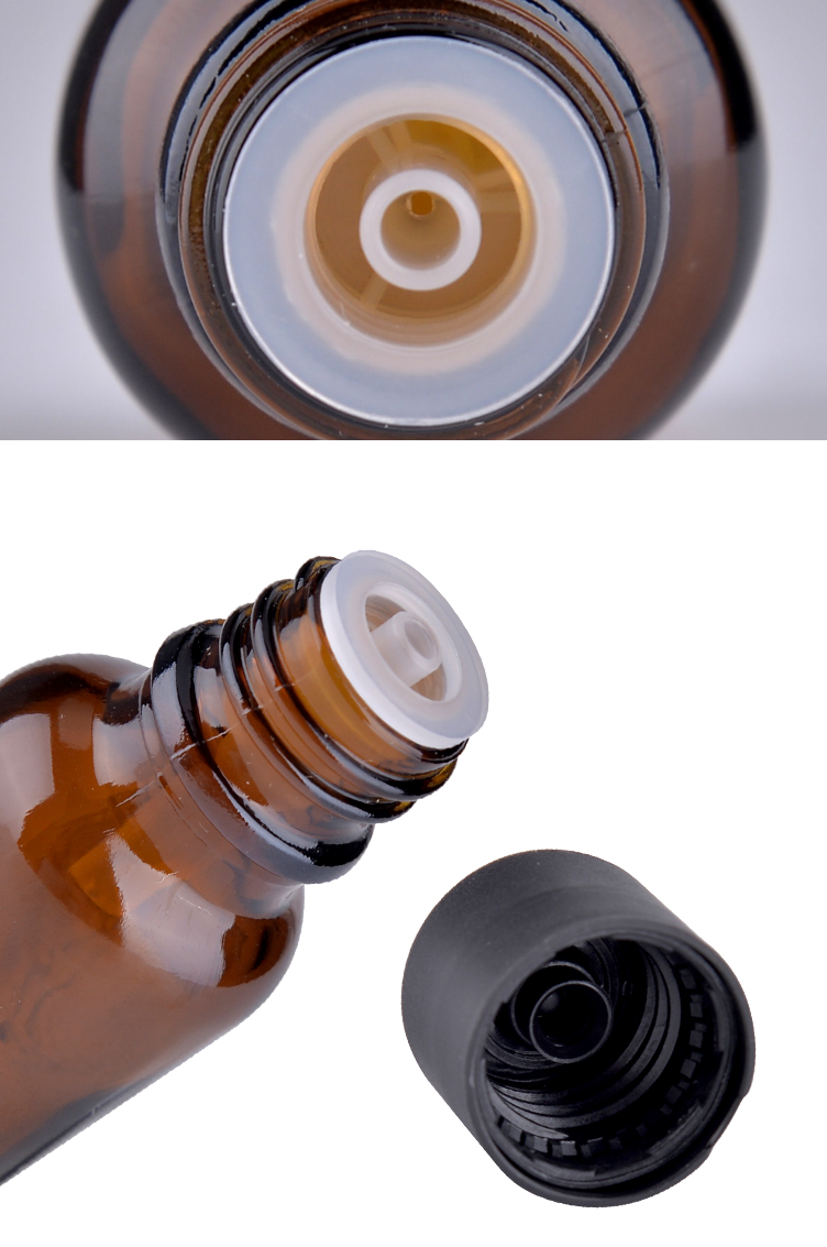 10ml amber glass essential oil bottle