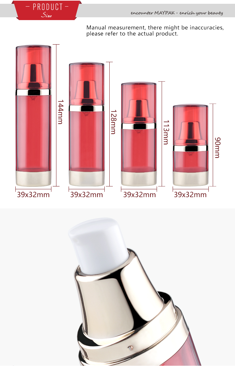 30ml 40ml 50ml Airless Bottle