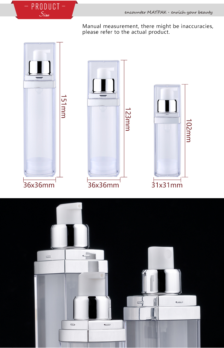 Airless Plastic Pump Bottle