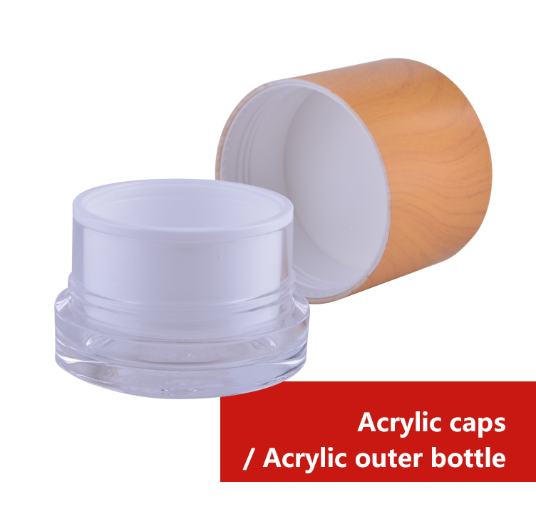 Cream Acrylic 50g Cosmetic Jar