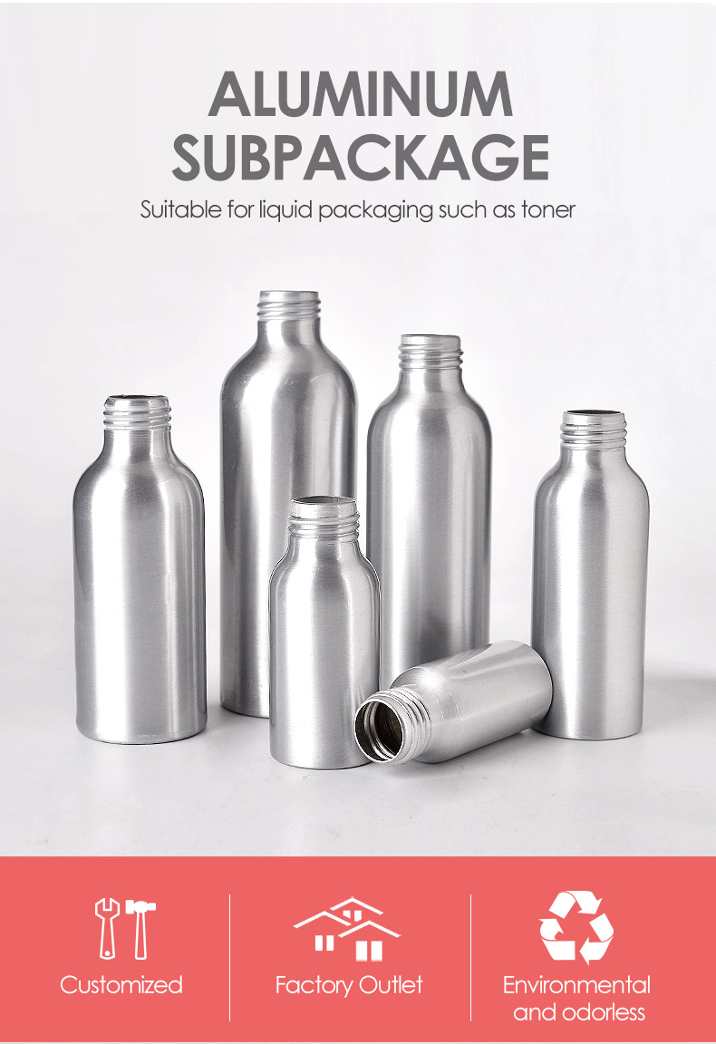50ml spray perfume aluminum bottle