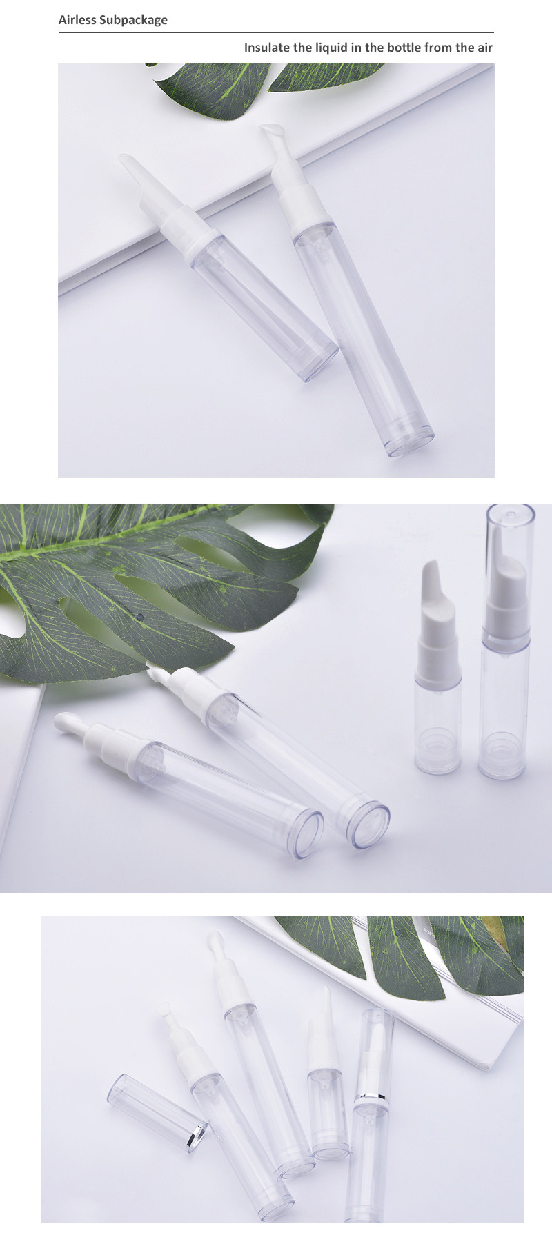 15ml transparent AS eye cream bottle