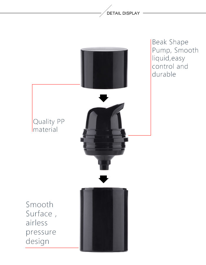 50ml plastic airless bottle factory