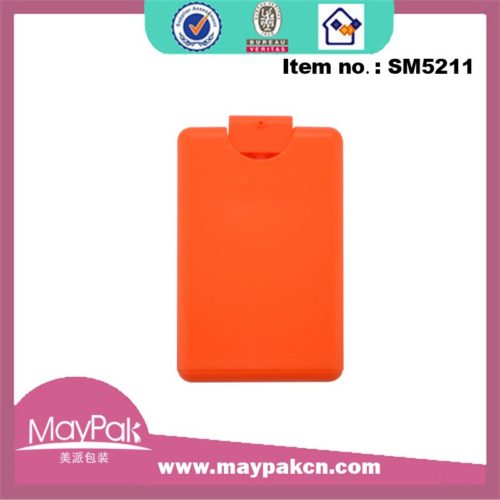 Plastic flat bottom credit card pocket sprayer