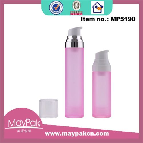 skin care empty plastic airless bottle