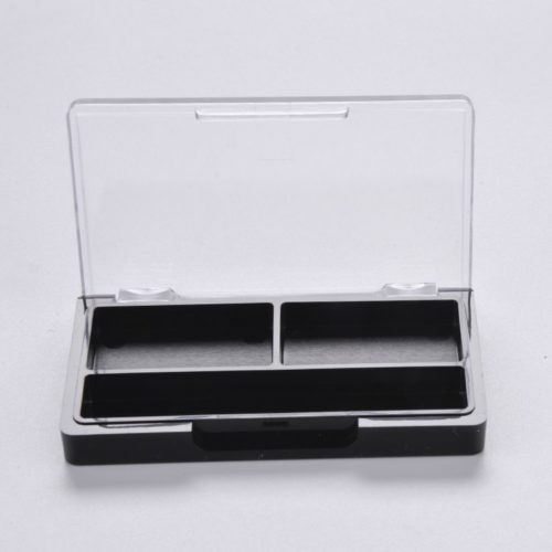 black empty eye shadow box
