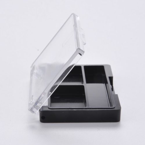 black empty eye shadow box