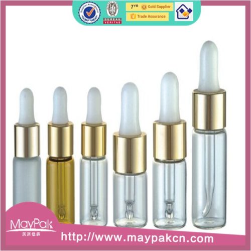 empty mini essential oil bottle