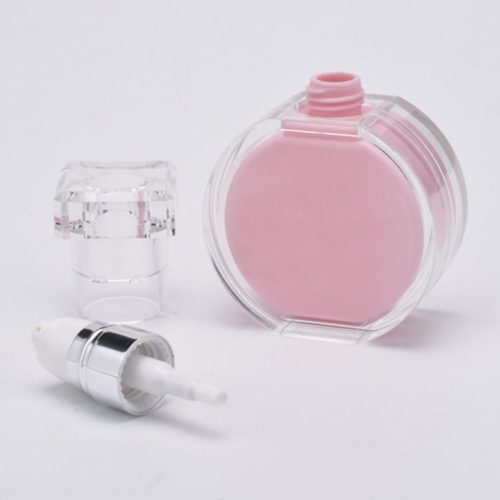 square unique shaped plastic lotion bottle