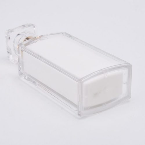 square unique shaped plastic lotion bottle