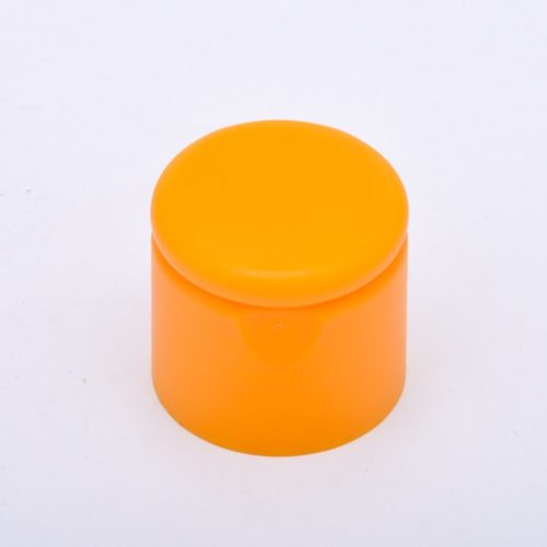 White plastic screw bottle cap