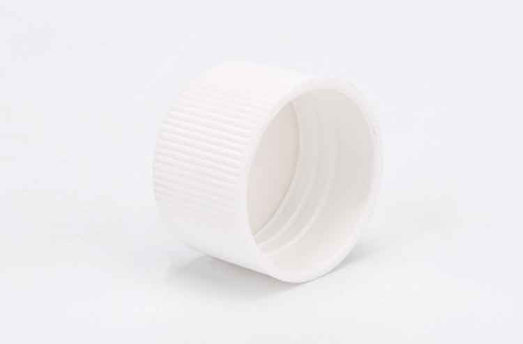 Ribbed transparent screw cap