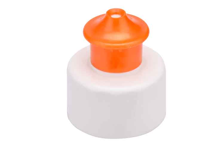 28mm Push Pull Orange Cap