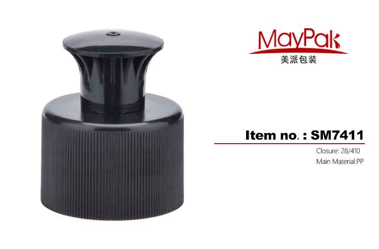 Shampoo Black Bottle Push Cap