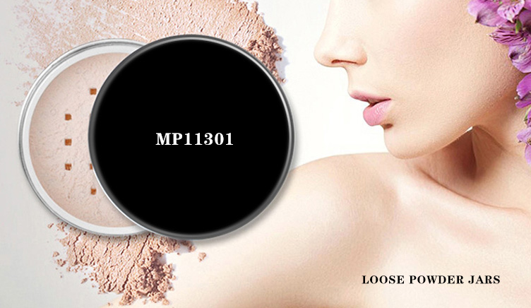 plastic cosmetic loose powder jar