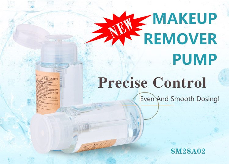 plastic makeup remover pump