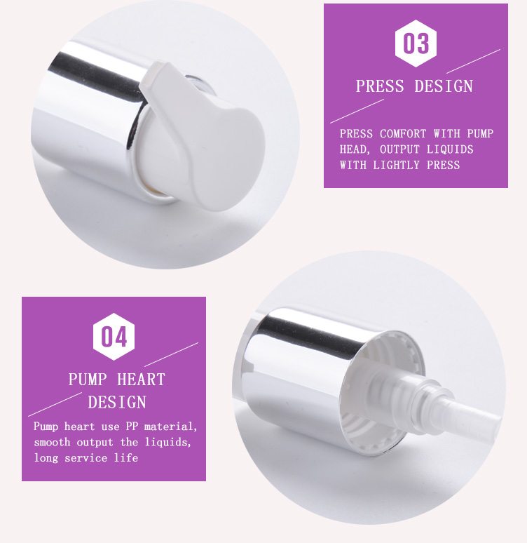 cosmetic treatment cream pump twist lock