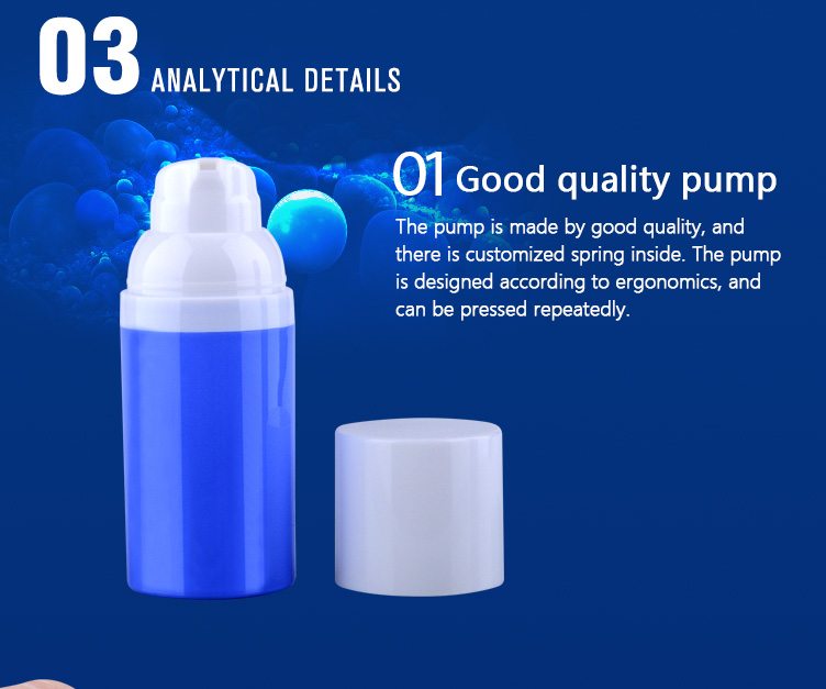 plastic round airless lotion bottles