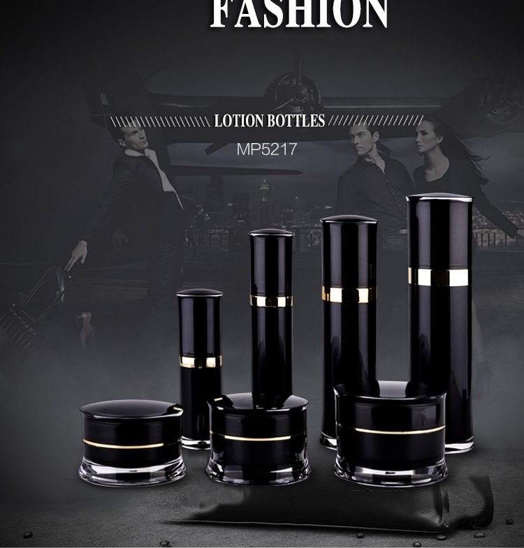 black acrylic lotion bottles