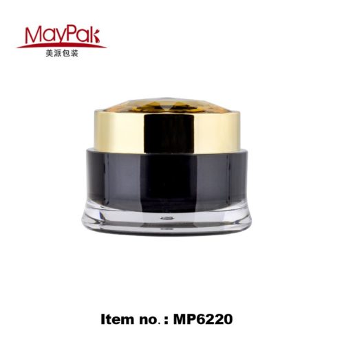 acrylic diamond cream jar