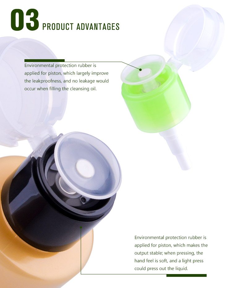 plastic cleansing oil pump