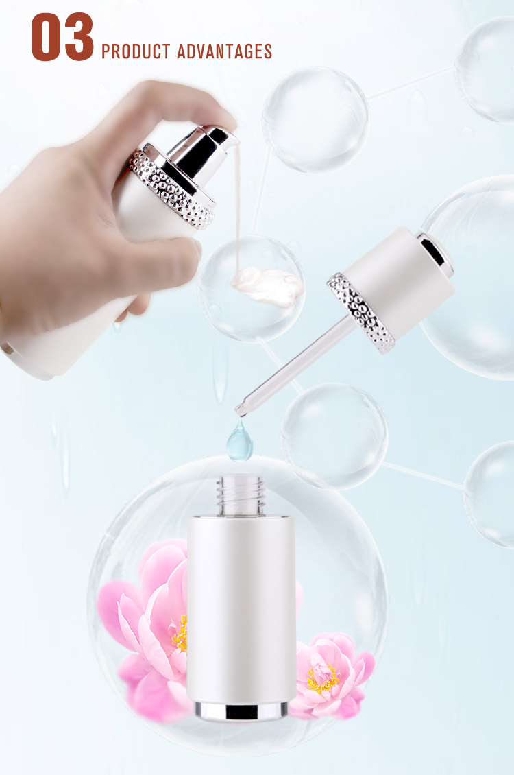 dropper and lotion bottle for cosmetics