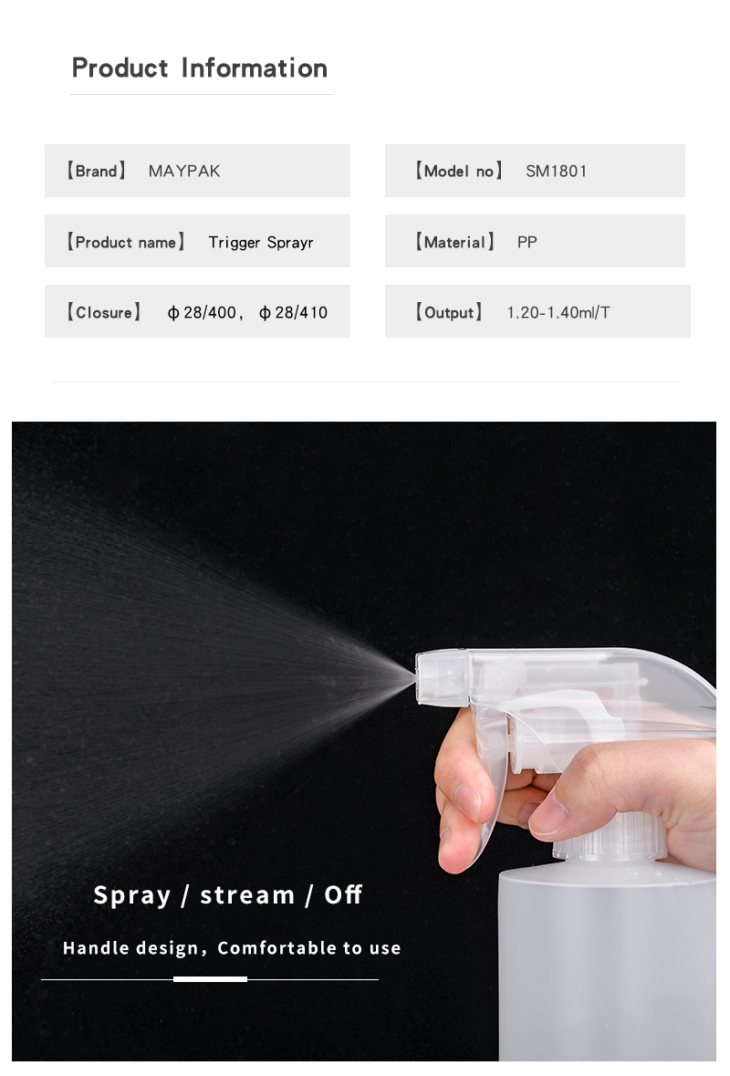 All Plastic Hand Trigger Sprayer