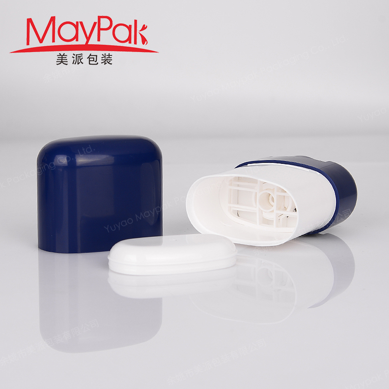 Oval Refillable Deodorant Stick Container