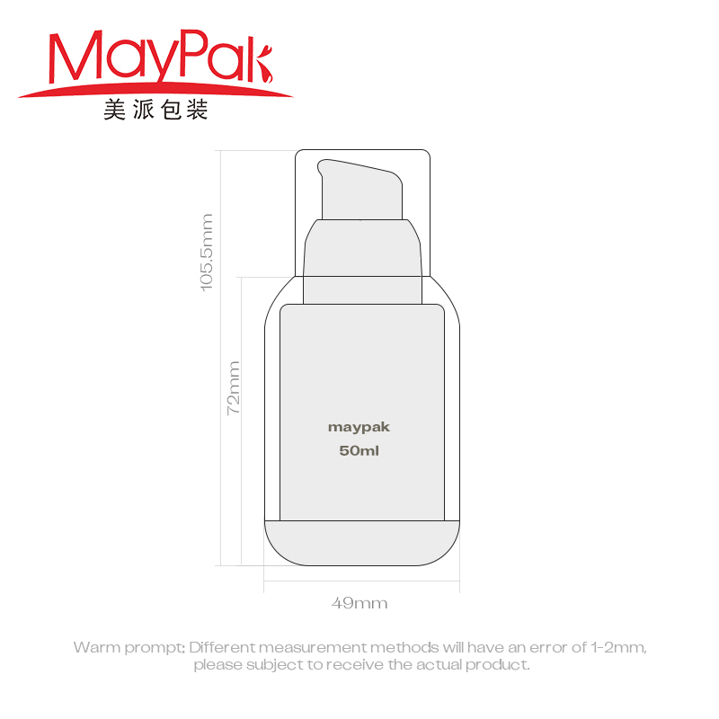 Face Hand Sunscreen BB Cream Airless Pump Bottle